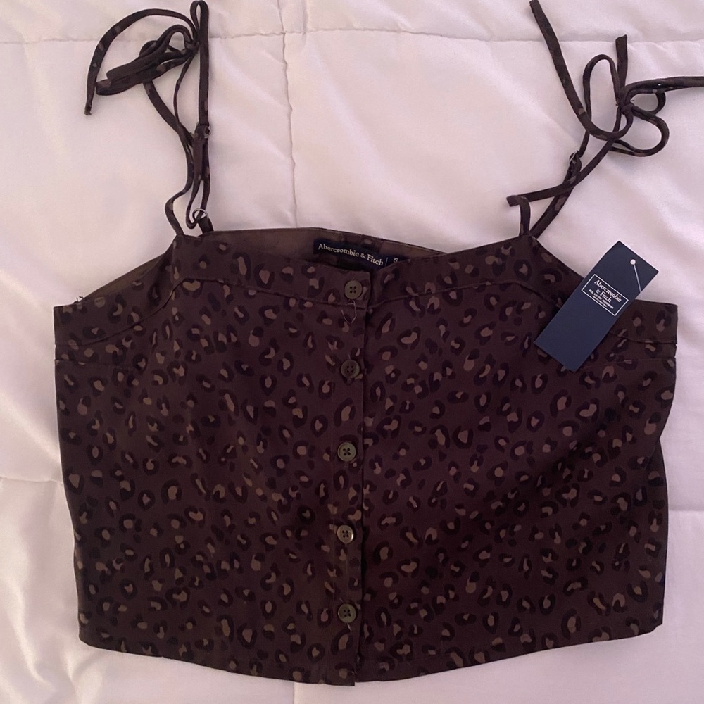 Abercrombie leopard print tank top